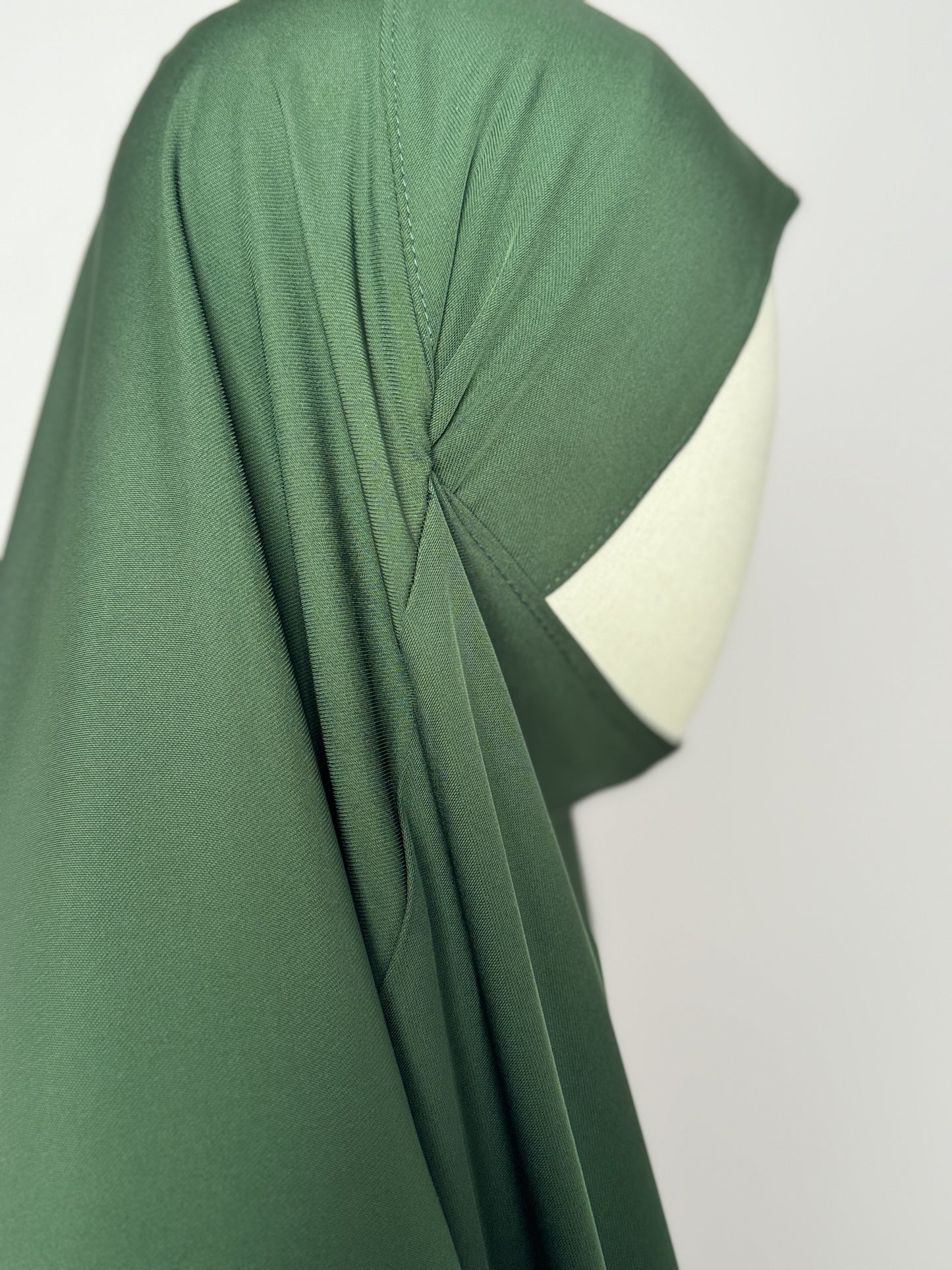Le khimar - Khimar à fentes en satin intégré