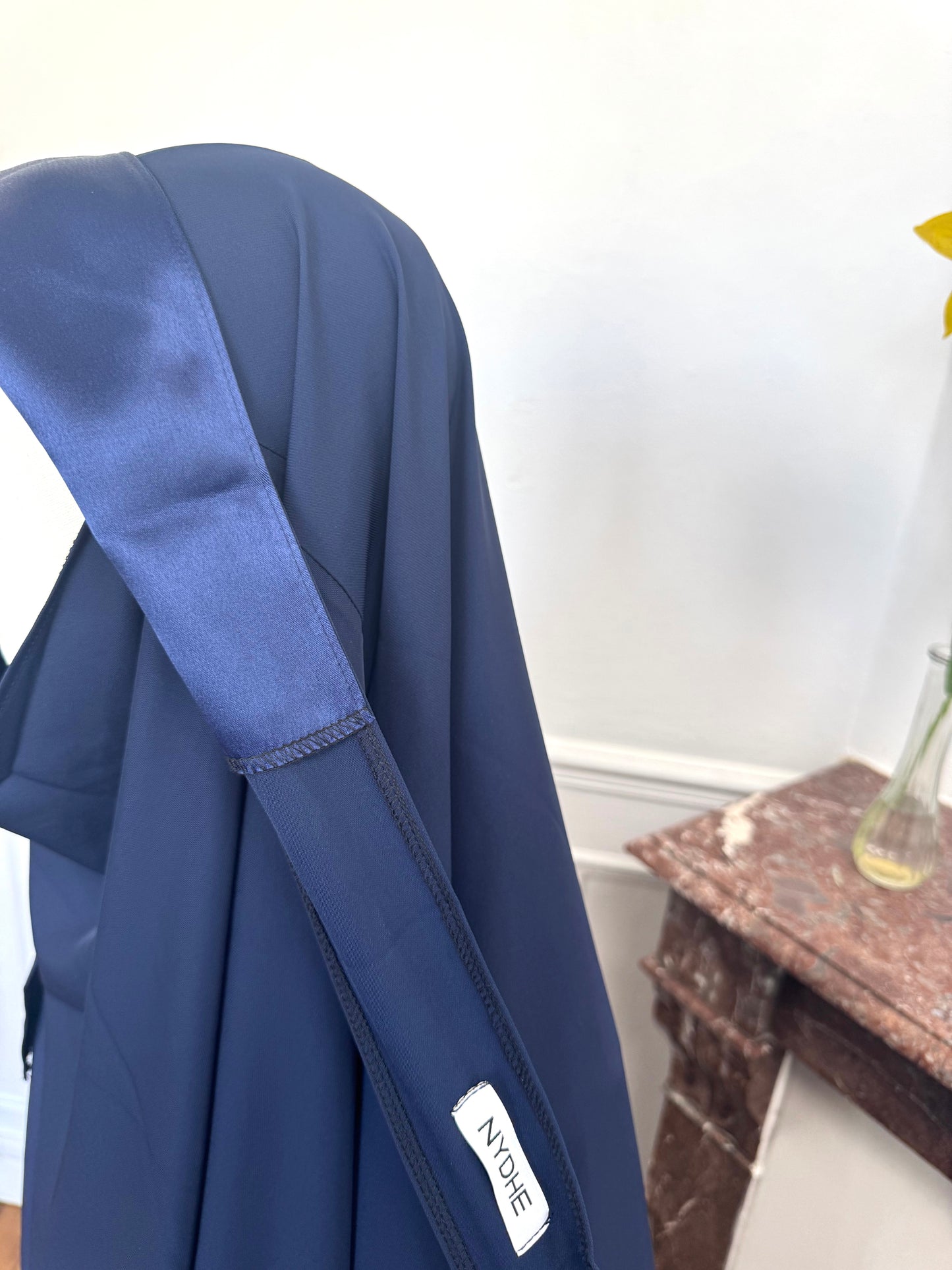 Le khimar - Khimar à fentes en satin intégré