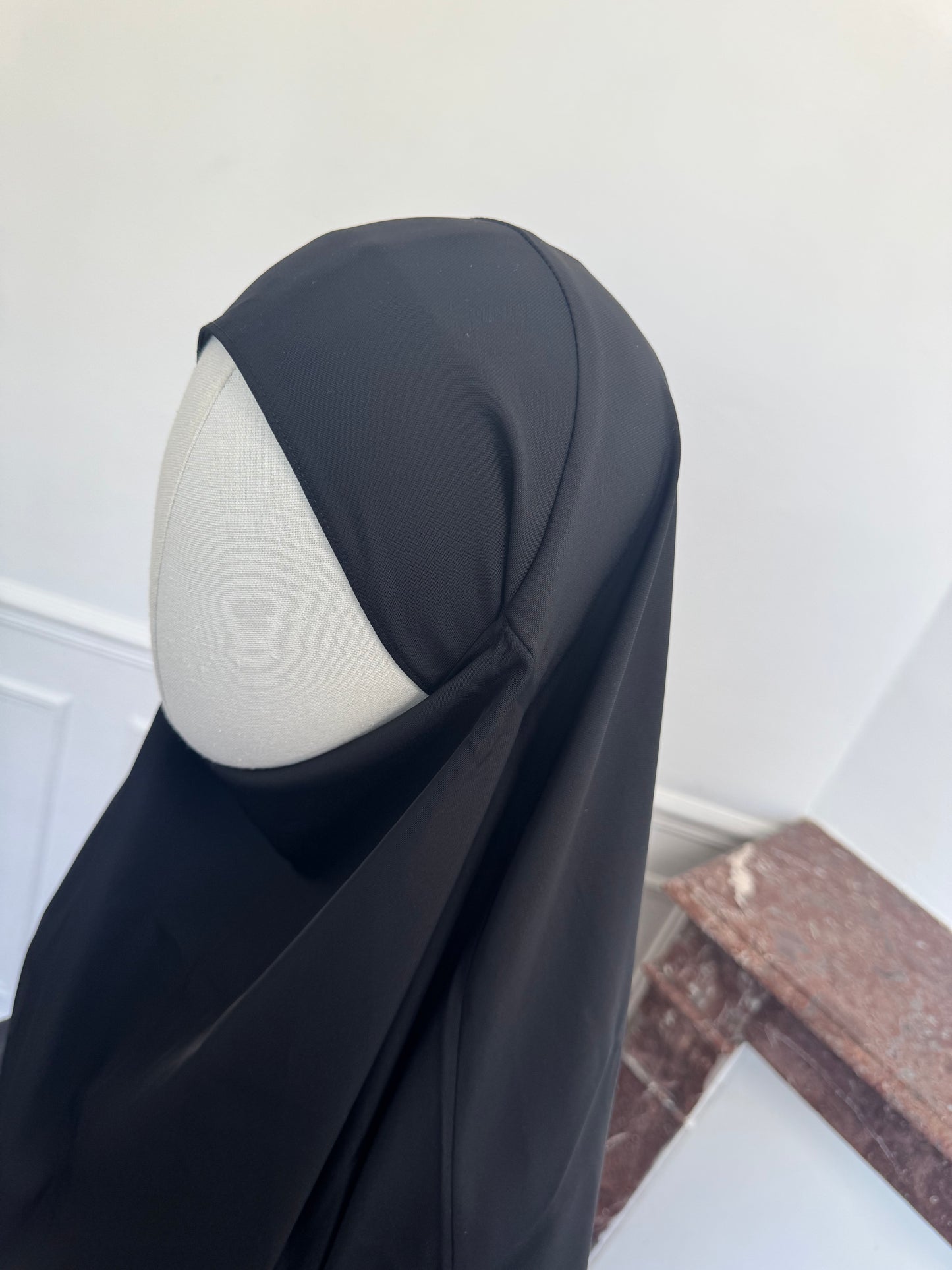 Le khimar - Khimar à fentes en satin intégré