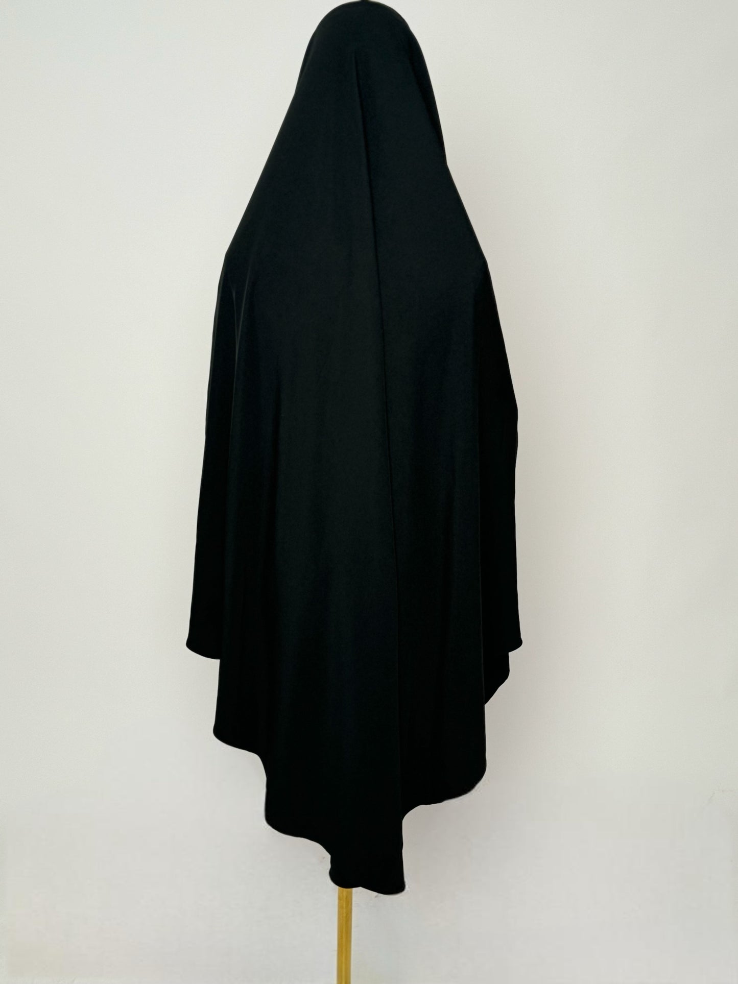 Le khimar - Khimar à fentes en satin intégré